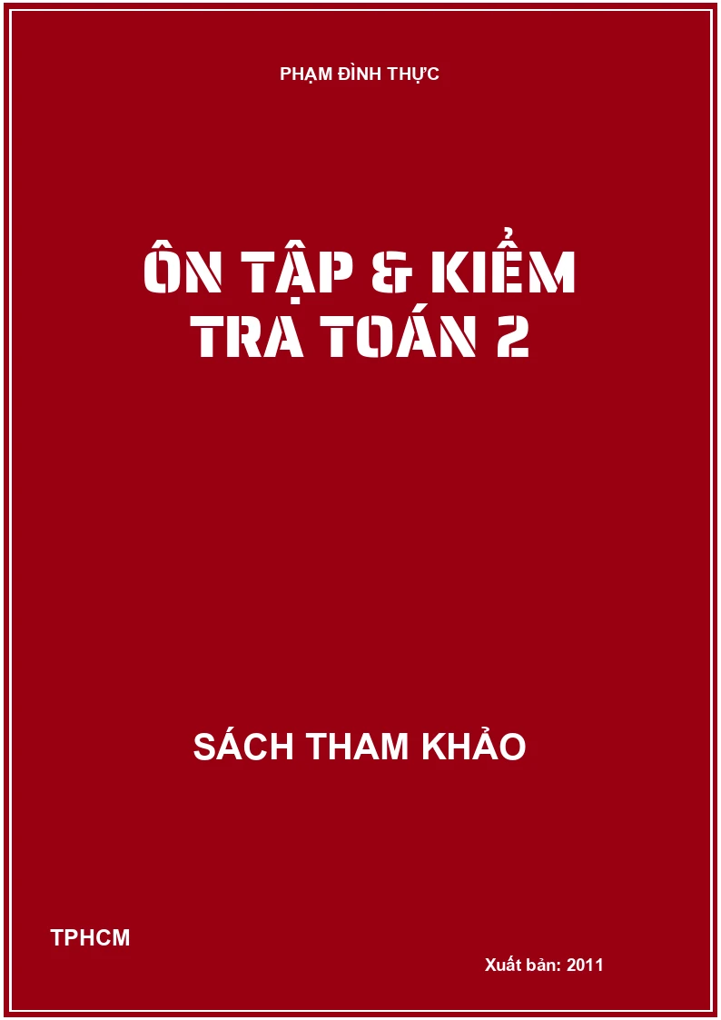 Ôn tập & Kiểm tra Toán 2