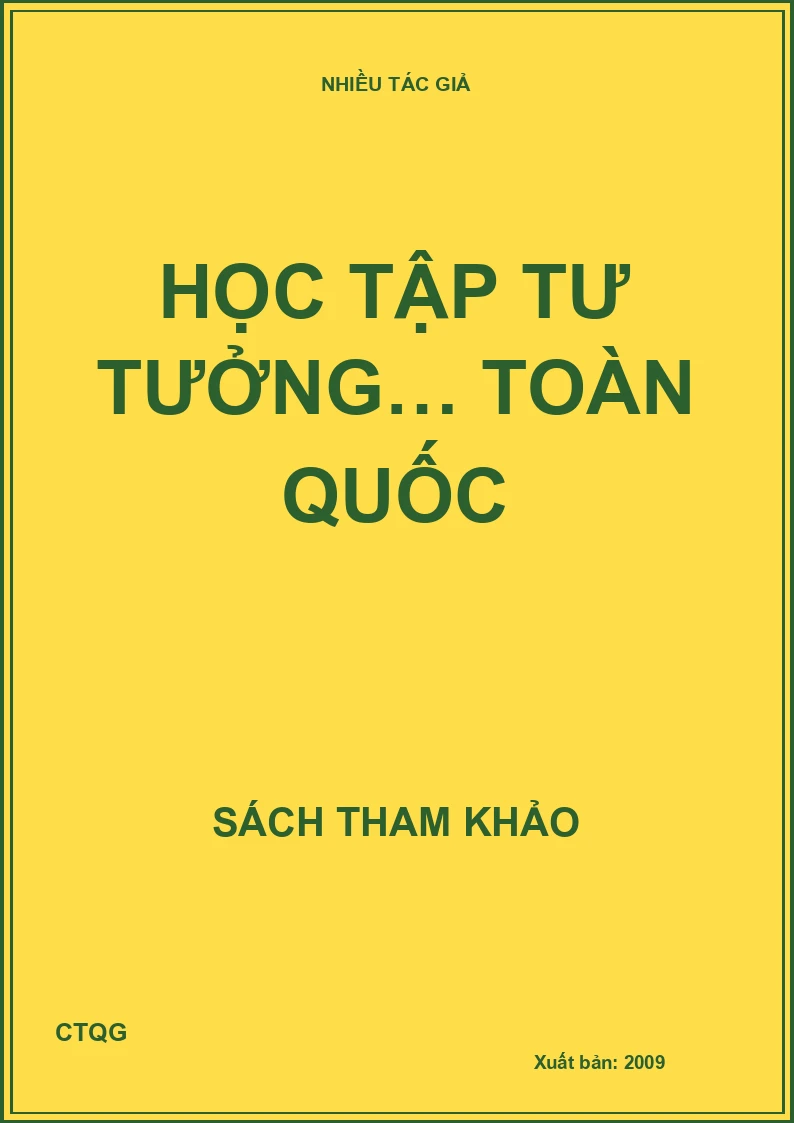 Học tập tư tưởng… toàn Quốc