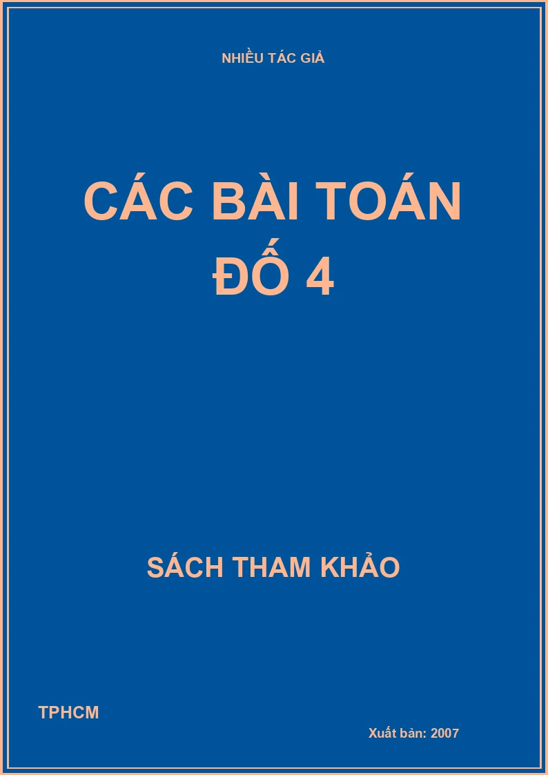 Các bài toán đố 4