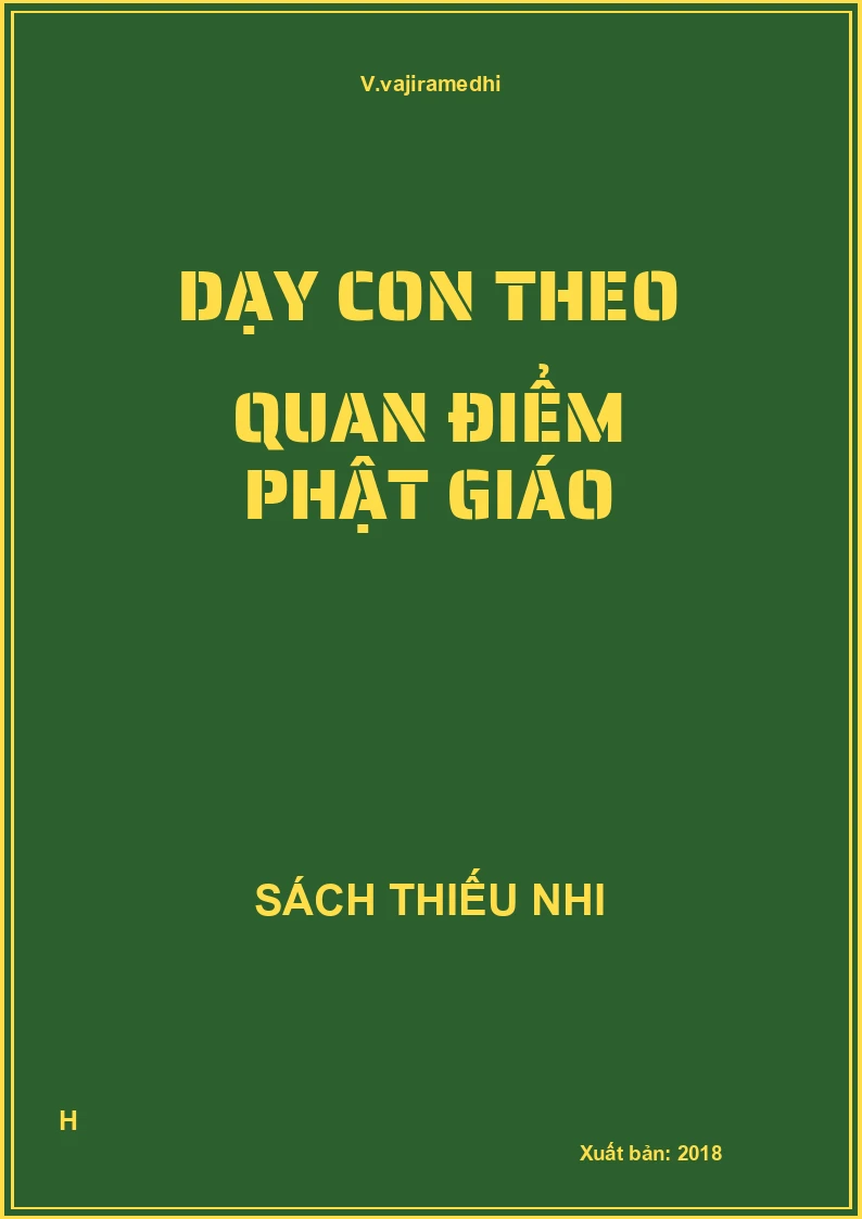 Dạy con theo quan điểm phật giáo