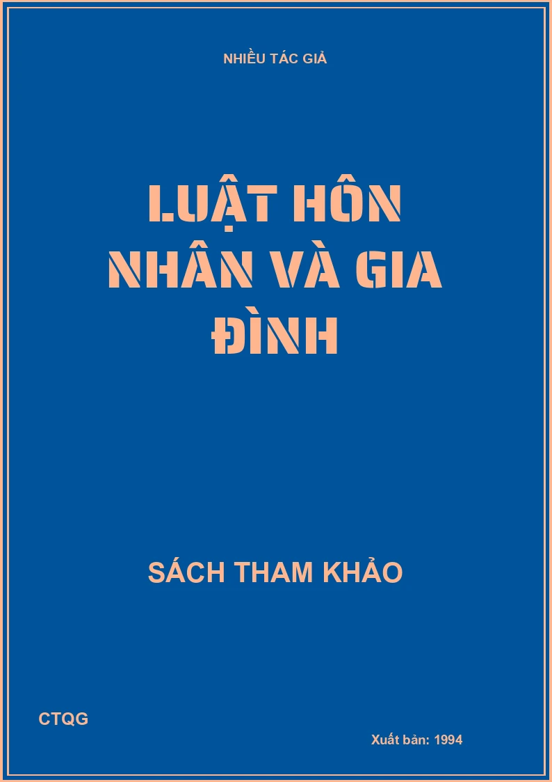 Luật hôn nhân và gia đình