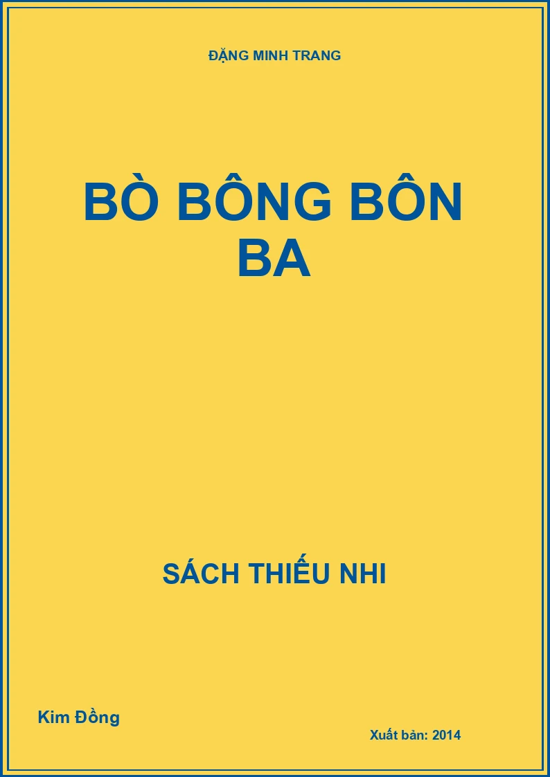 Bò Bông bôn ba