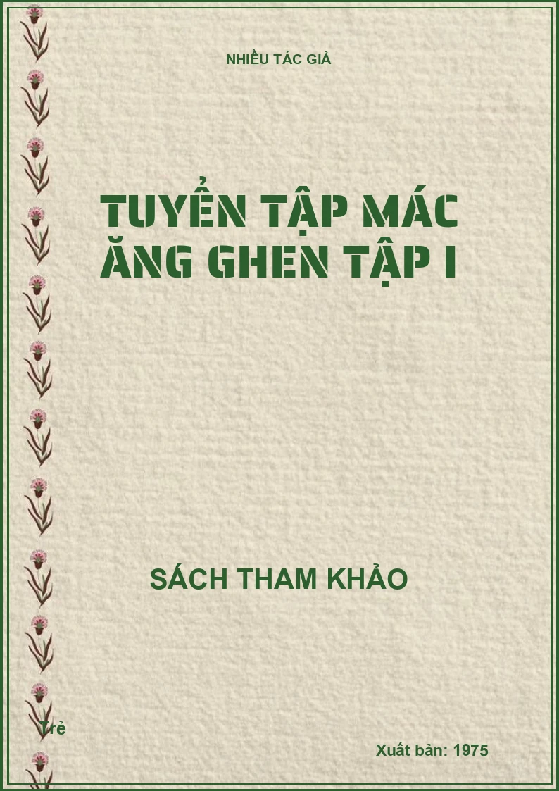 Tuyển tập Mác Ăng Ghen tập I