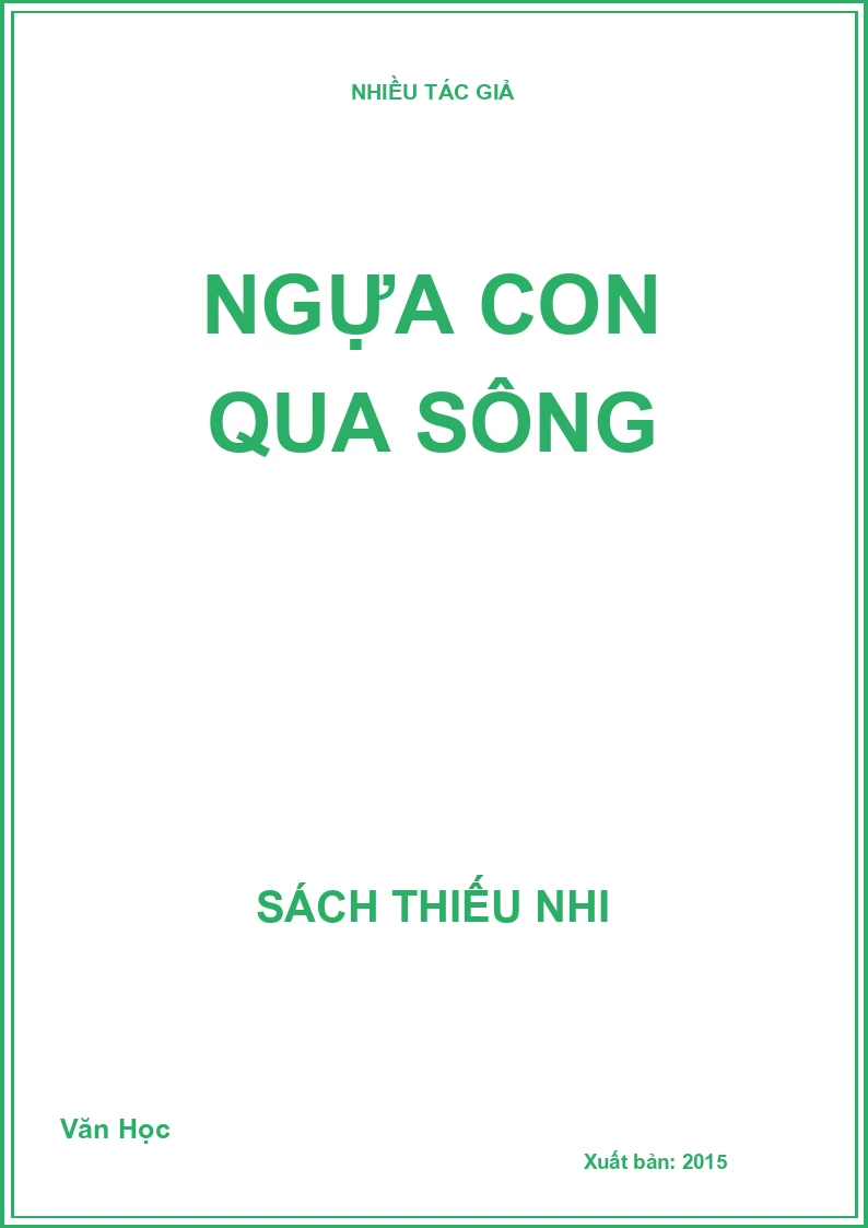 Ngựa con qua sông