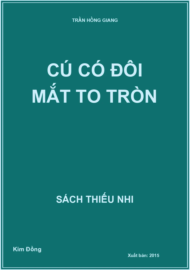 Cú có đôi mắt to tròn