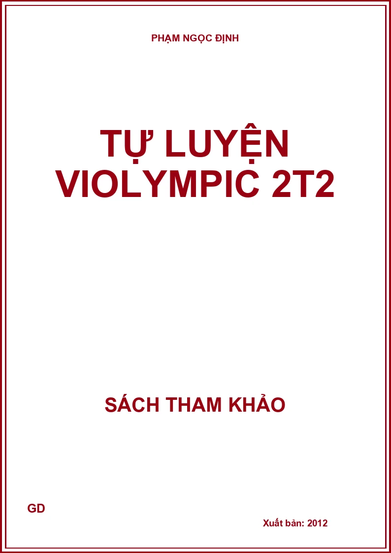 Tự luyện violympic 2t2