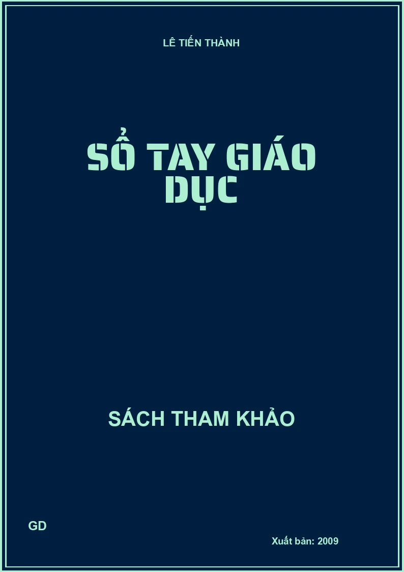 Sổ tay giáo dục