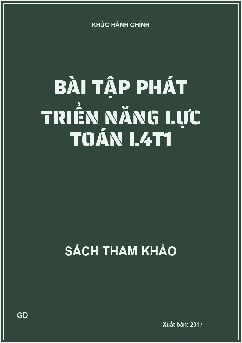 Bài tập phát triển năng lực Toán L4t1