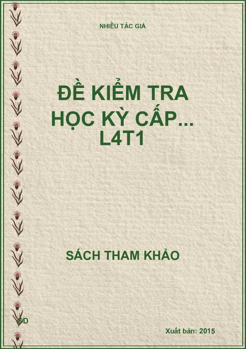 Đề kiểm tra học kỳ cấp... L4T1