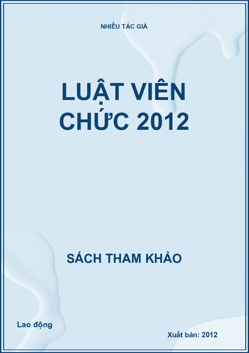 Luật viên chức 2012