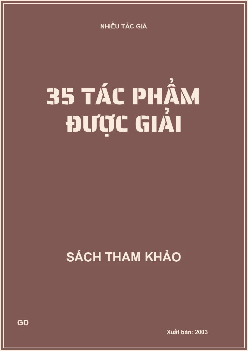 35 tác phẩm được giải