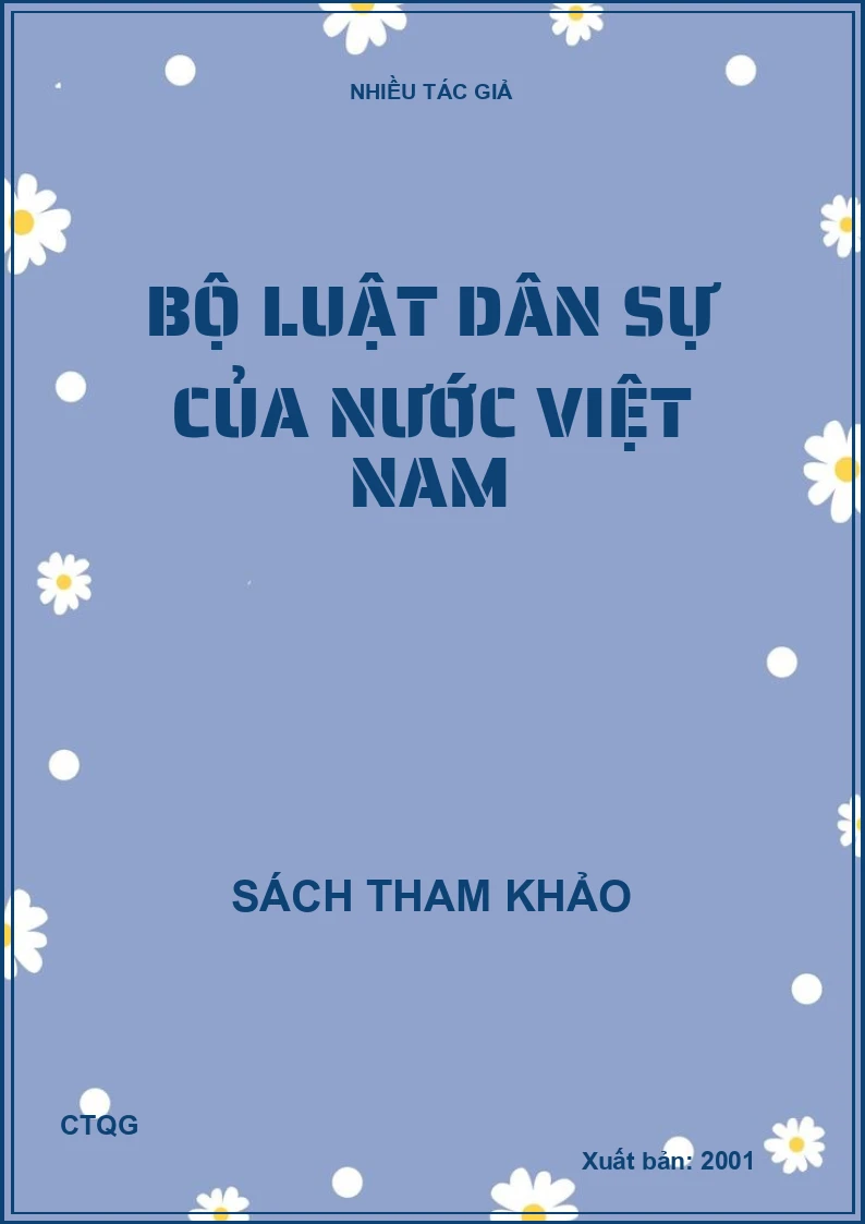 Bộ luật dân sự của nước Việt Nam