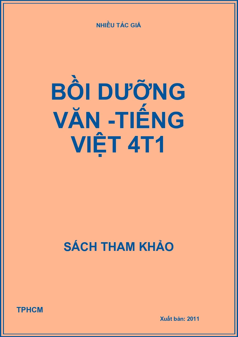 Bồi dưỡng Văn -Tiếng Việt 4t1