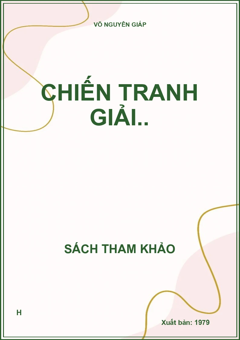 Chiến tranh giải..
