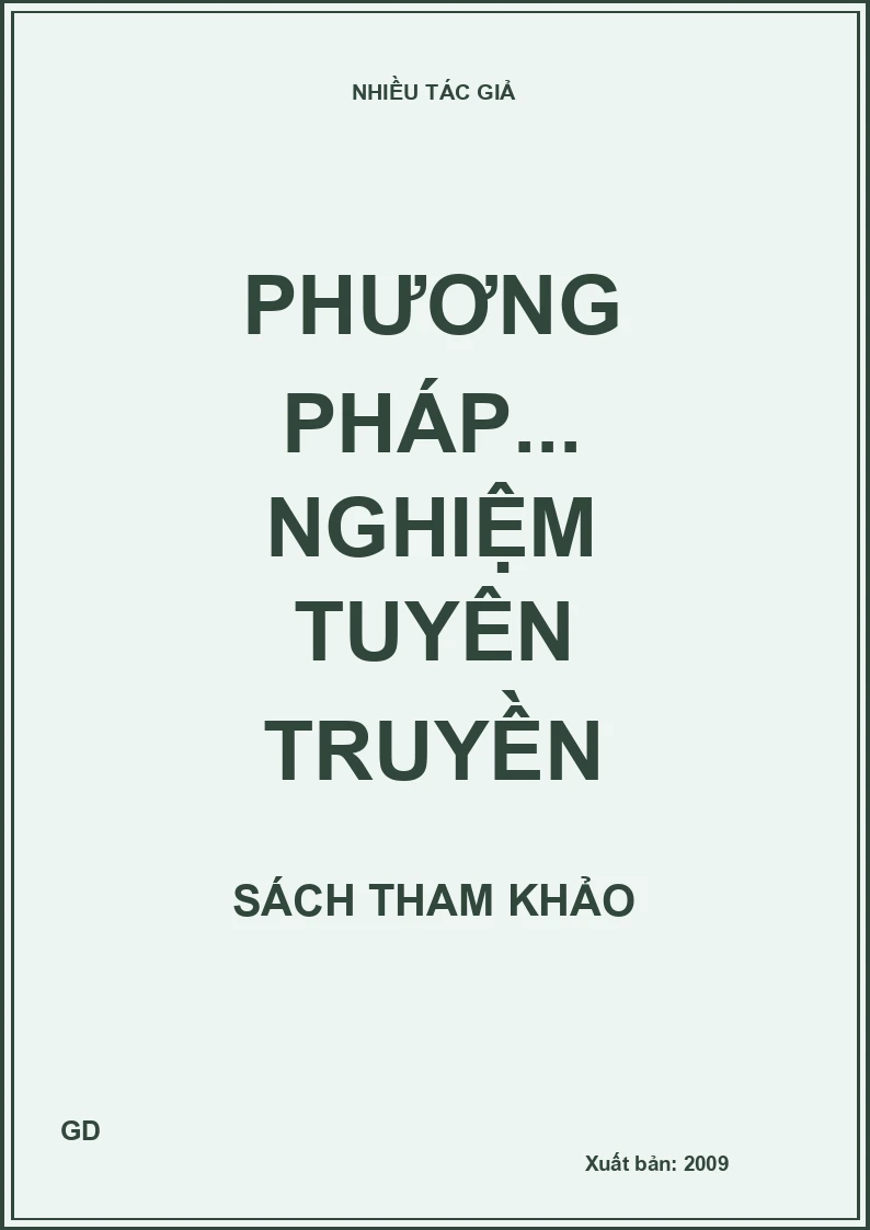 Phương pháp... nghiệm tuyên truyền
