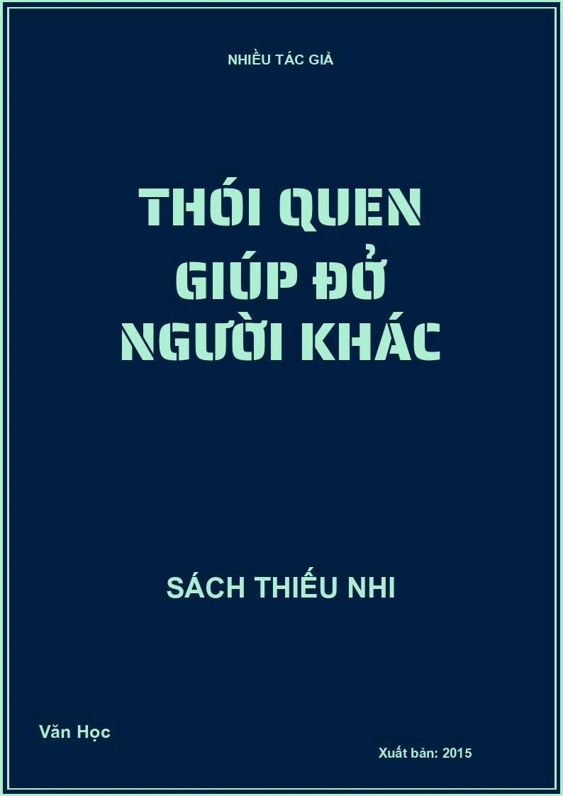 Thói quen giúp đỡ người khác