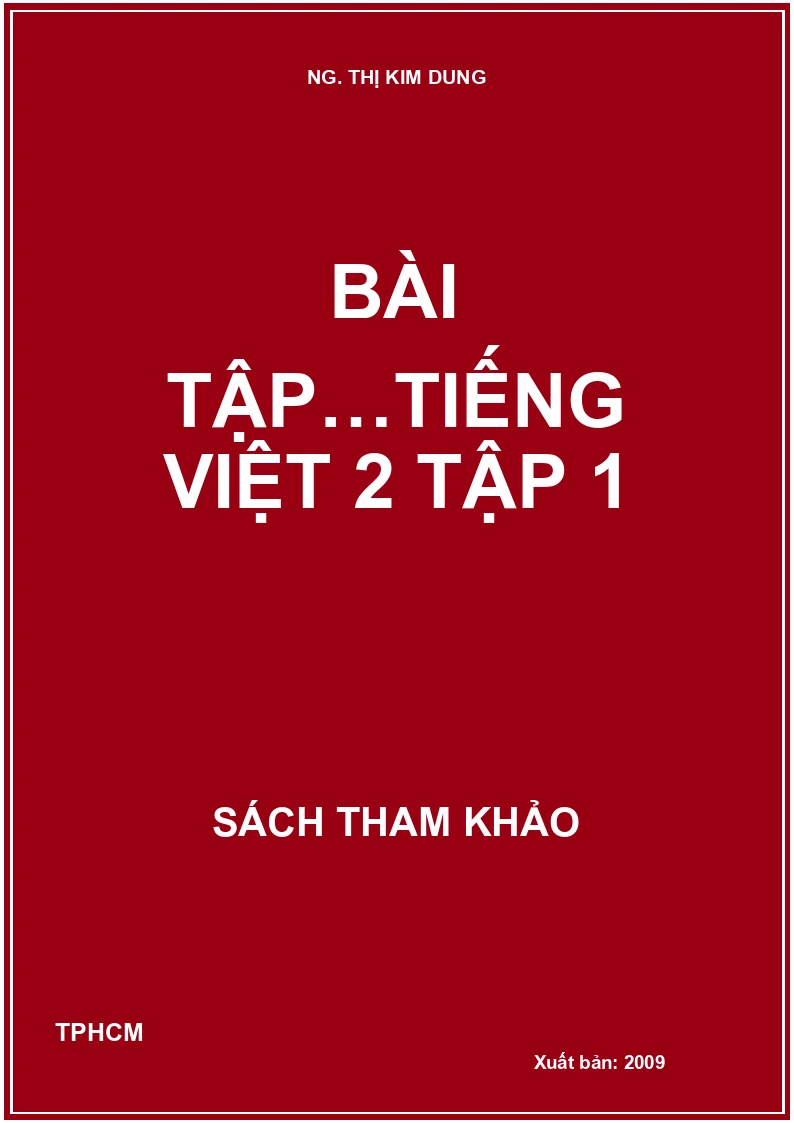 Bài tập…Tiếng Việt 2 tập 1