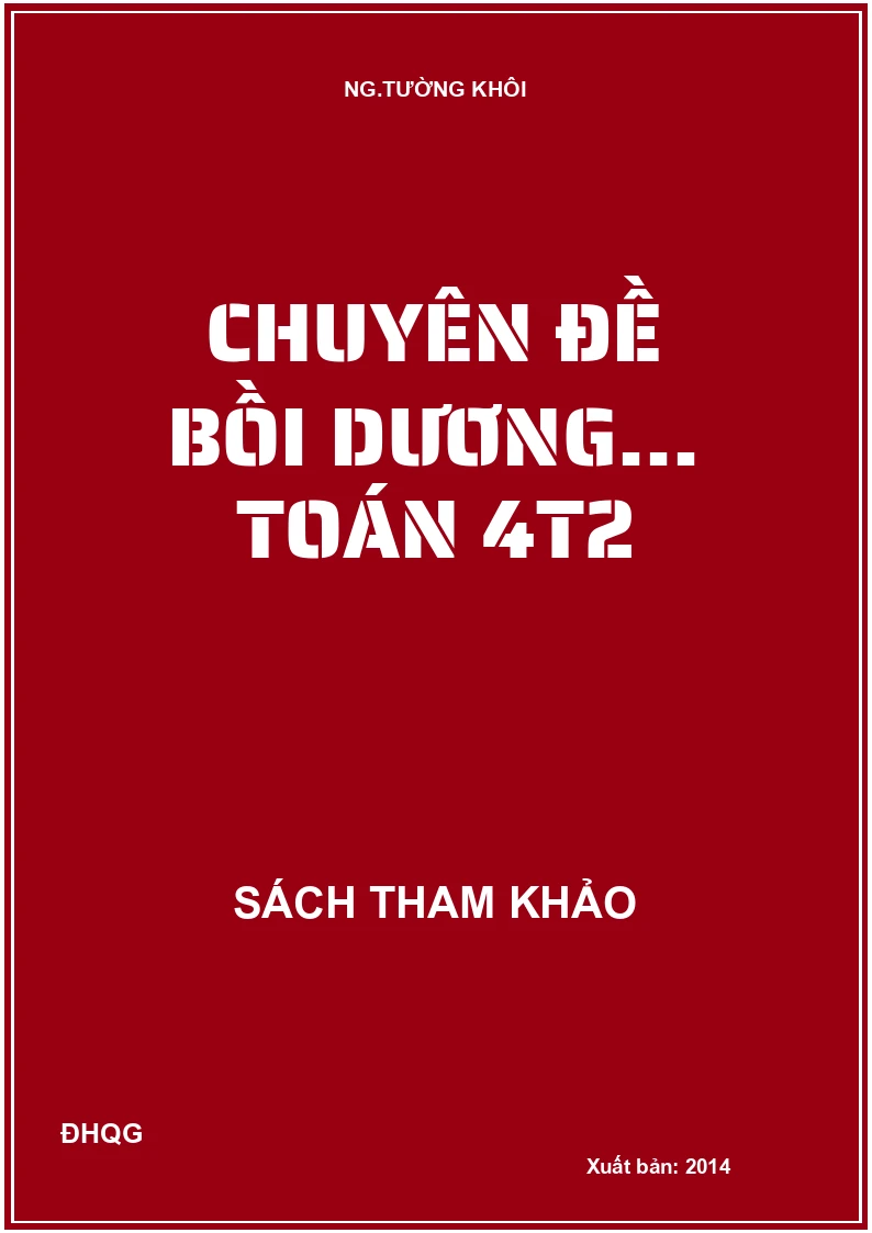 Chuyên đề bồi dương... toán 4t2