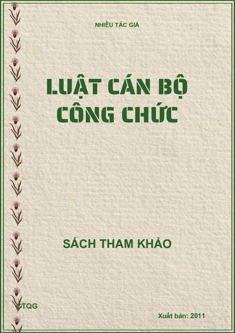 Luật cán bộ công chức