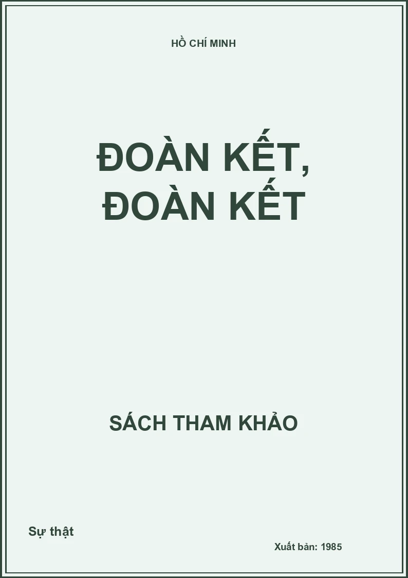 Đoàn kết, đoàn kết