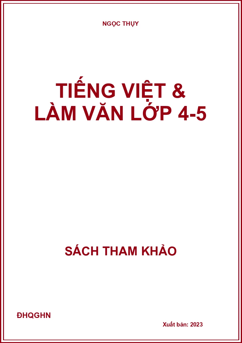 Tiếng Việt & làm văn lớp 4-5