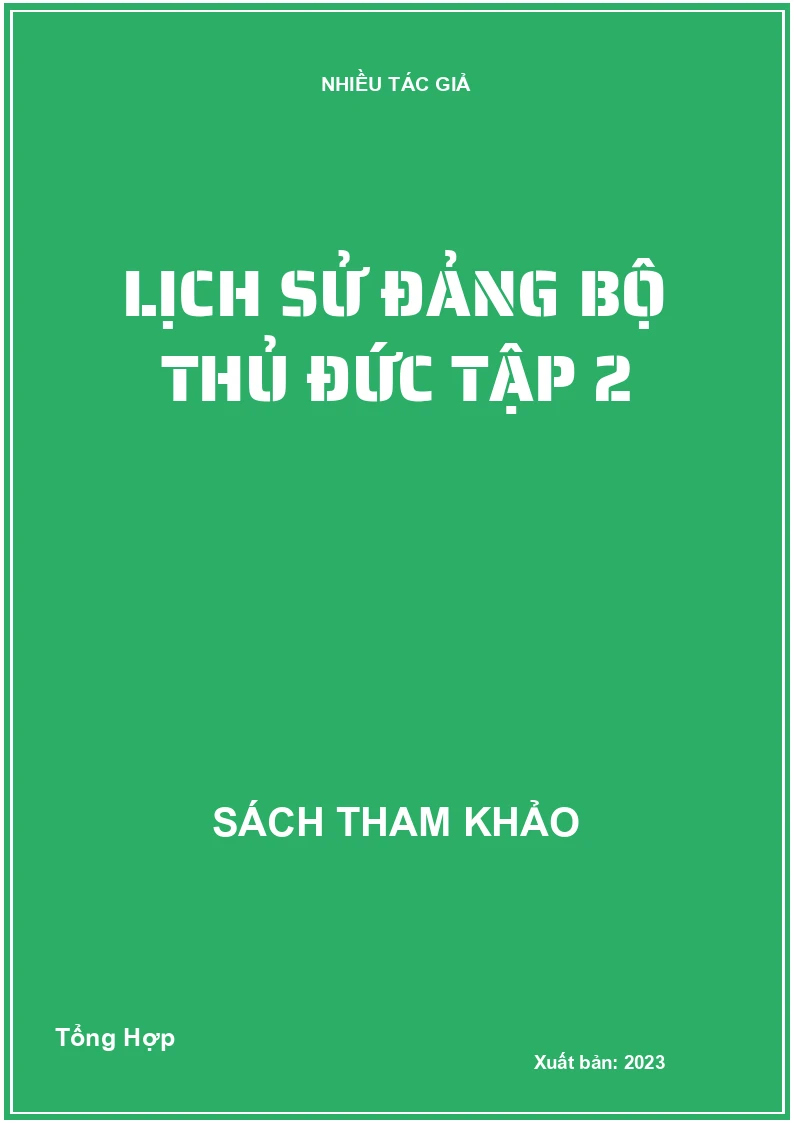 Lịch sử Đảng bộ Thủ Đức tập 2