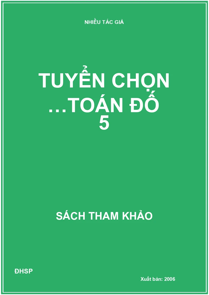 Tuyển chọn …toán đố 5