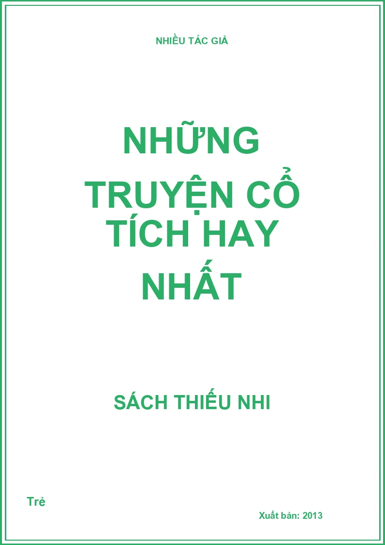 Những truyện cổ tích hay nhất