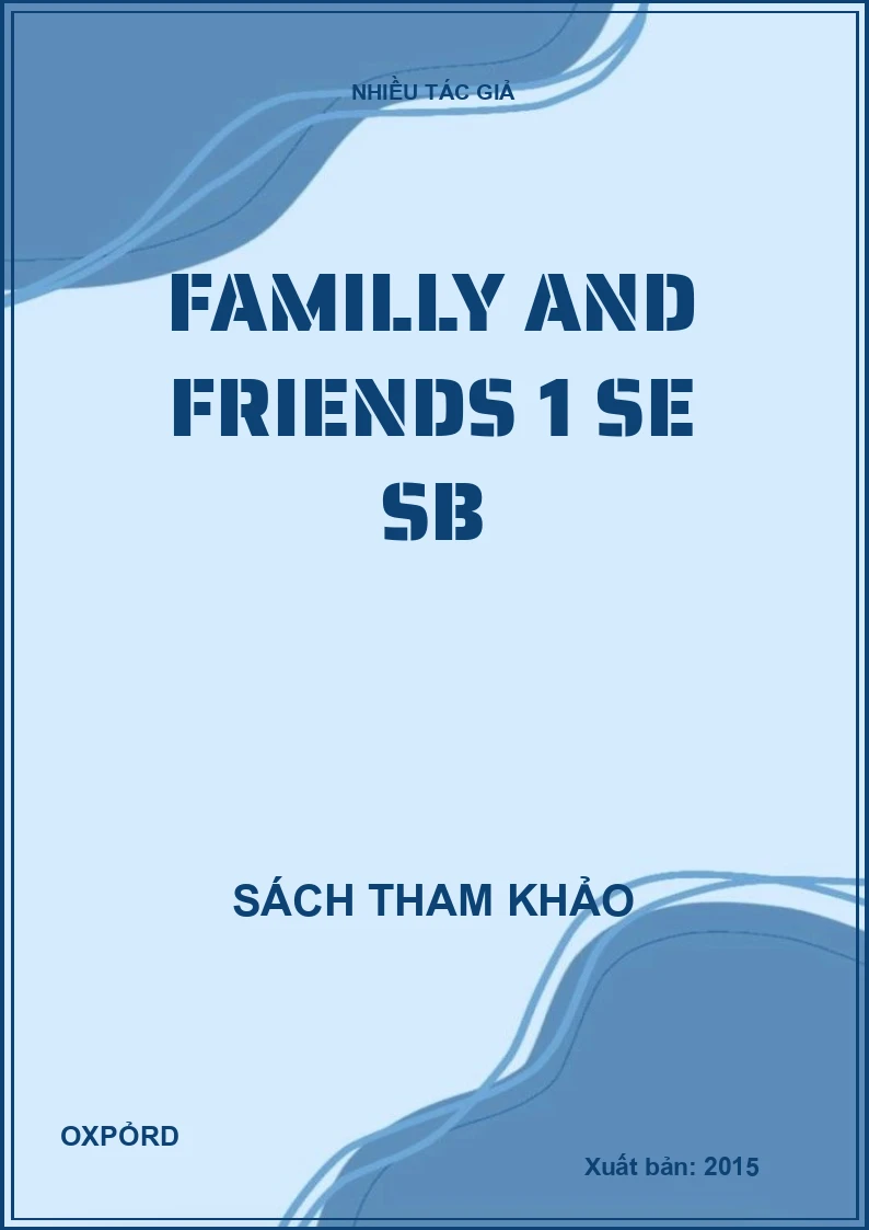 Familly and Friends 1 SE SB