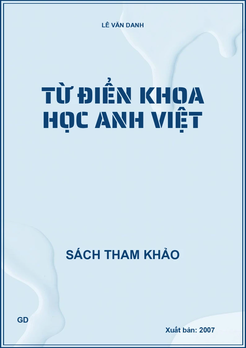 Từ điển khoa học Anh Việt
