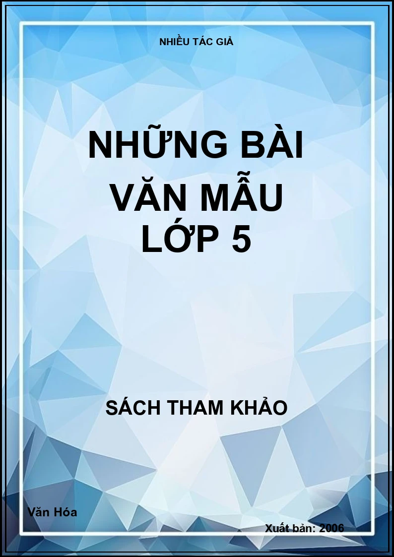 Những bài văn mẫu lớp 5