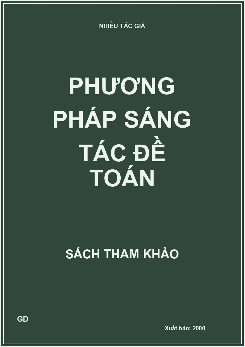 Phương pháp sáng tác đề toán