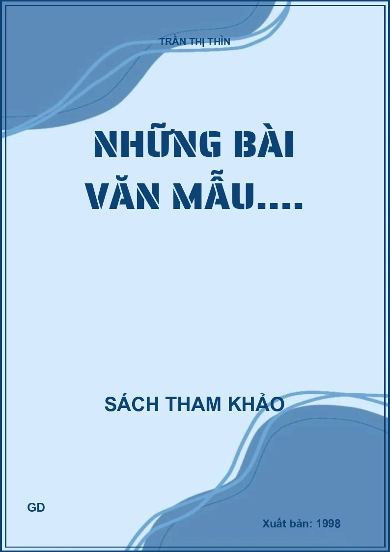 Những bài văn mẫu….