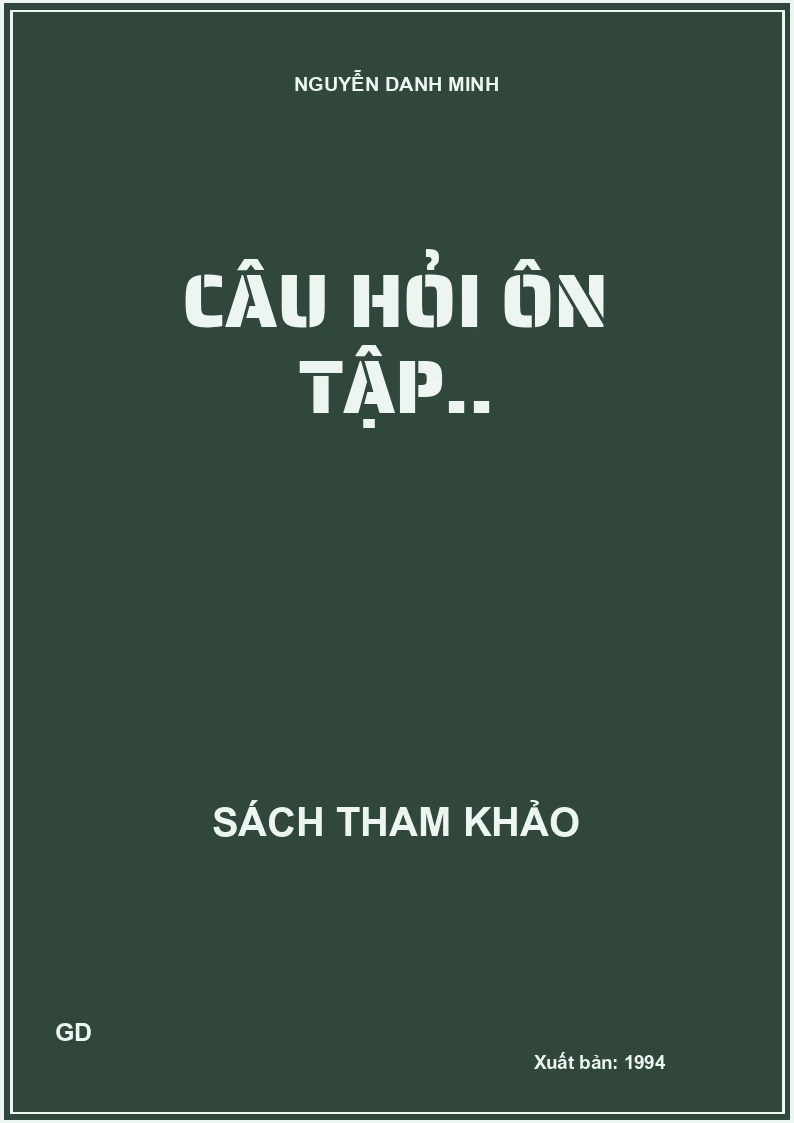 Câu hỏi ôn tập..