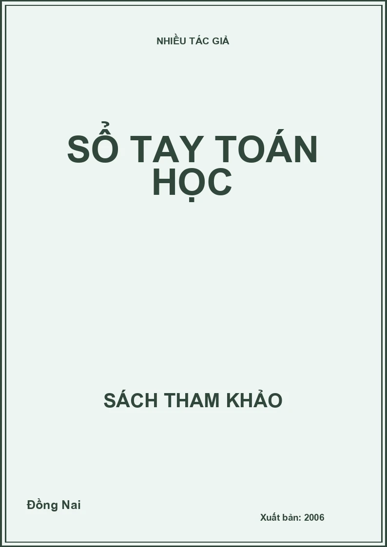 Sổ tay Toán học