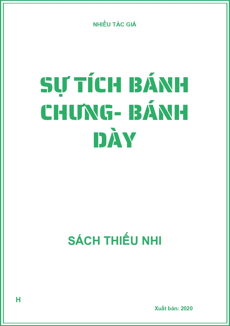 Sự tích bánh chưng- bánh dày