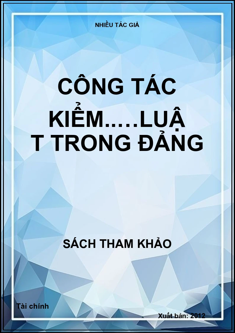 Công tác kiểm..…luật trong Đảng