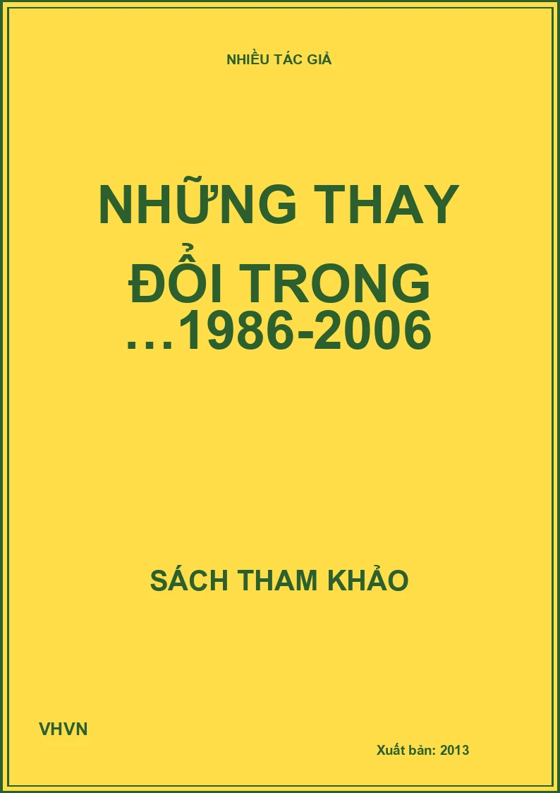 Những thay đổi trong …1986-2006