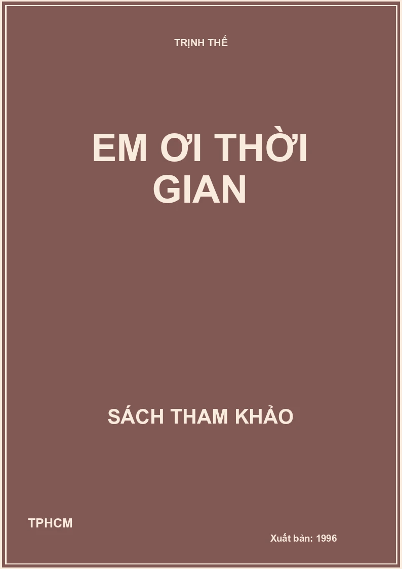 Em ơi thời gian