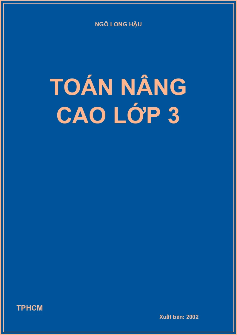 Toán nâng cao lớp 3