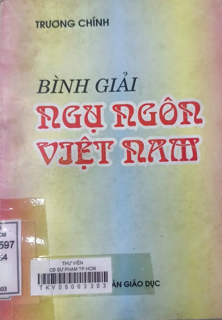 BÌNH GIẢI NGỤ NGÔN VIỆT NAM