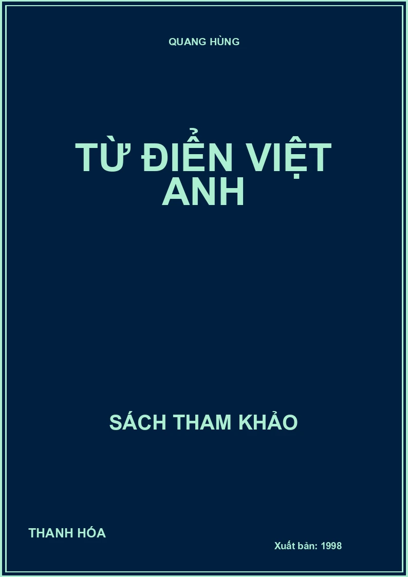 TỪ ĐIỂN VIỆT ANH