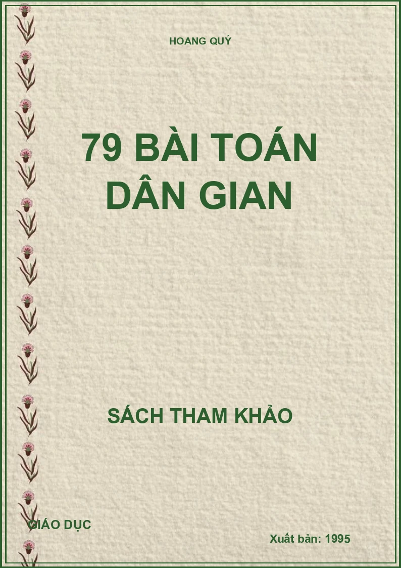 79 BÀI TOÁN DÂN GIAN