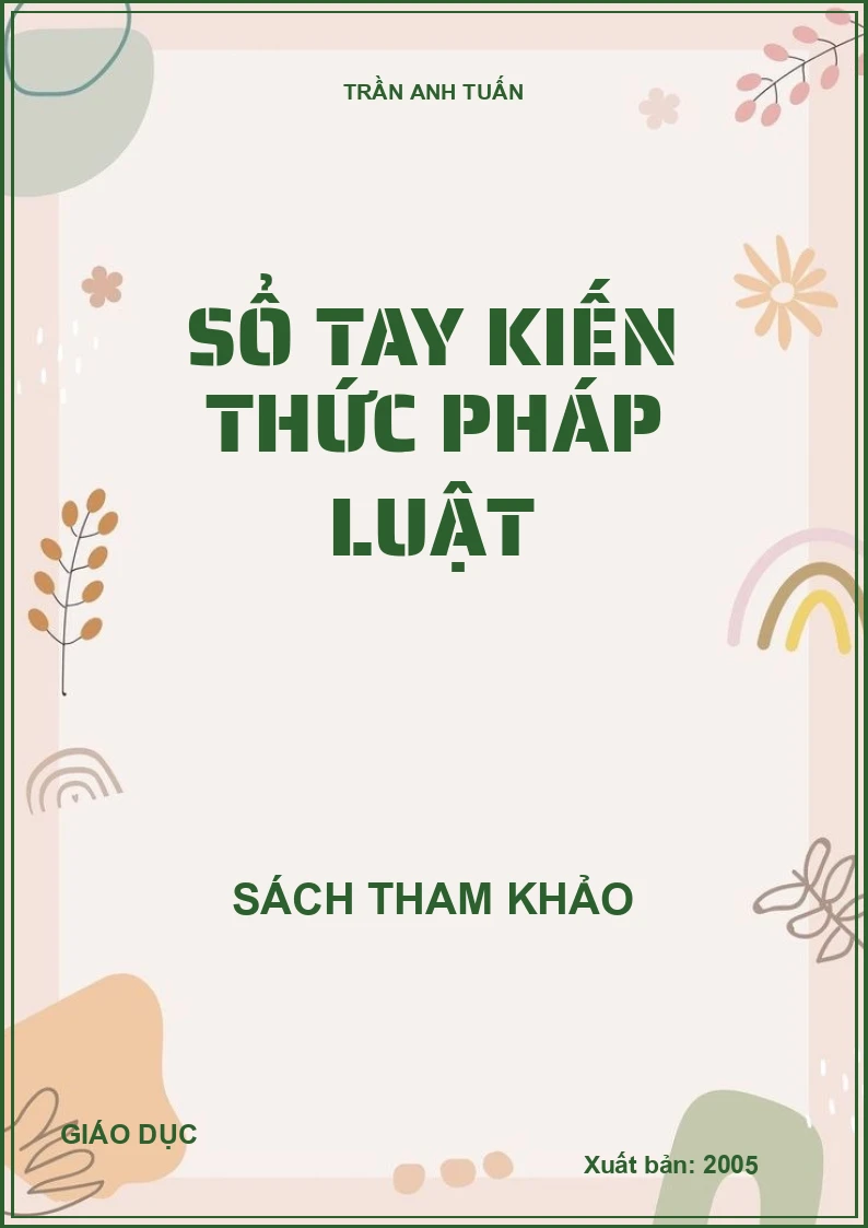 SỔ TAY KIẾN THỨC PHÁP LUẬT