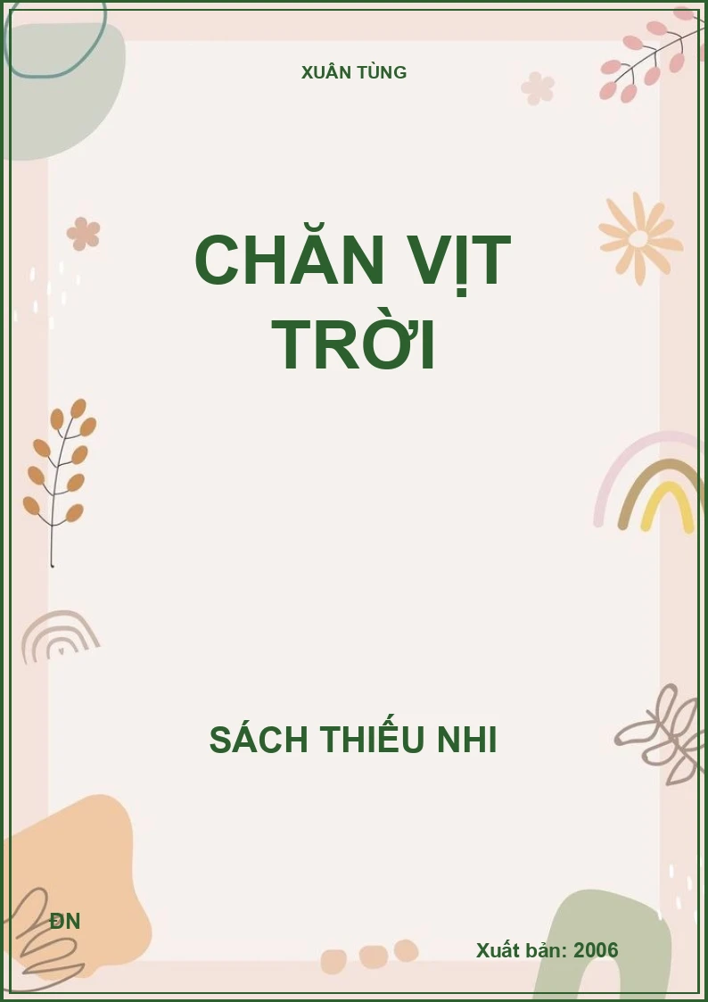 CHĂN VỊT TRỜI