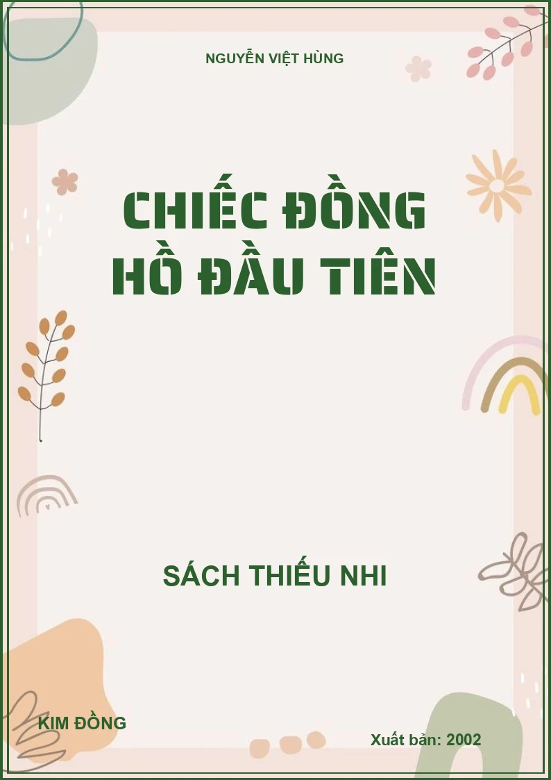 CHIẾC ĐỒNG HỒ ĐẦU TIÊN
