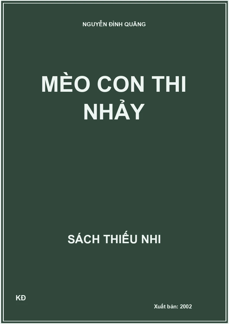 MÈO CON THI NHẢY