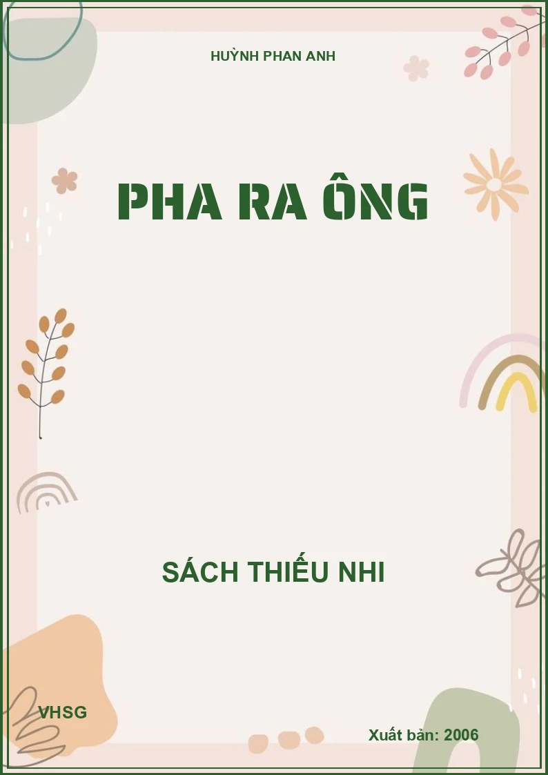 PHA RA ÔNG