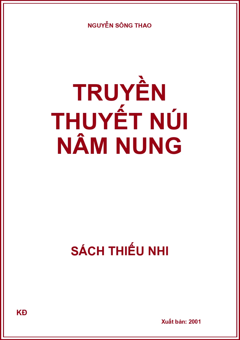 TRUYỀN THUYẾT NÚI NÂM NUNG