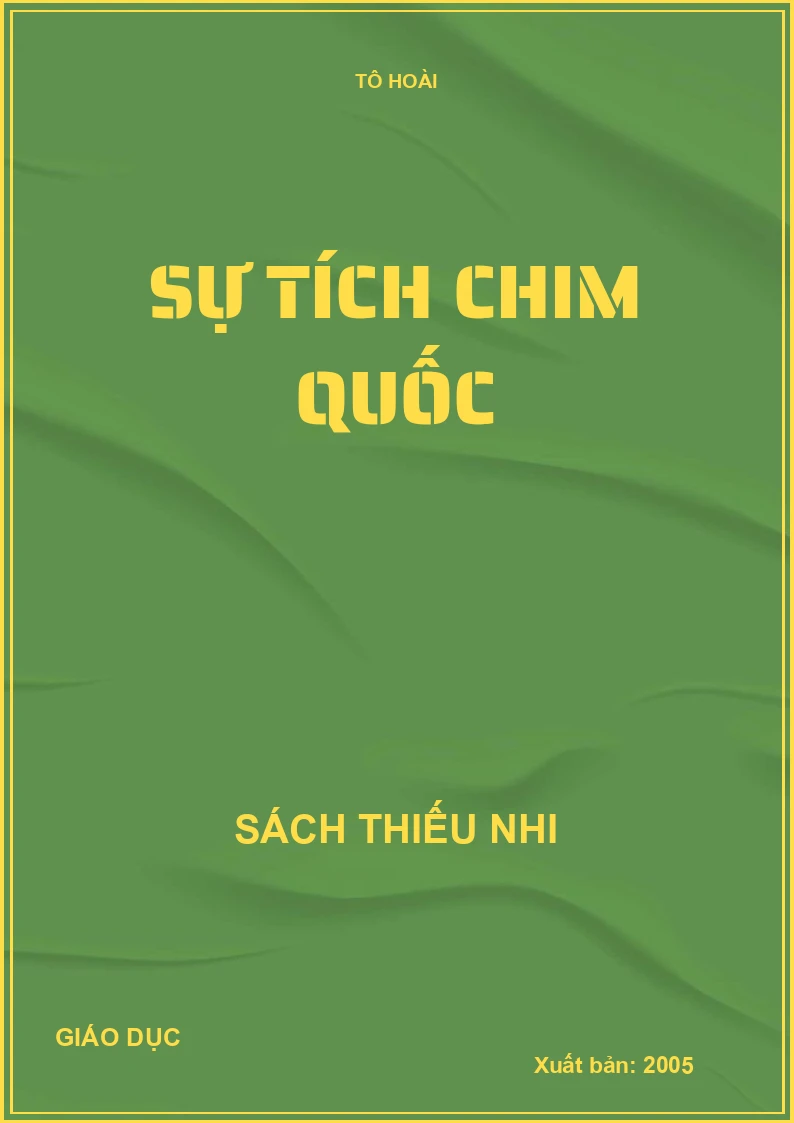 SỰ TÍCH CHIM QUỐC